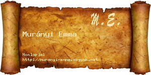 Murányi Emma névjegykártya